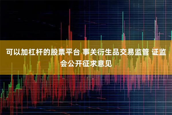 可以加杠杆的股票平台 事关衍生品交易监管 证监会公开征求意见